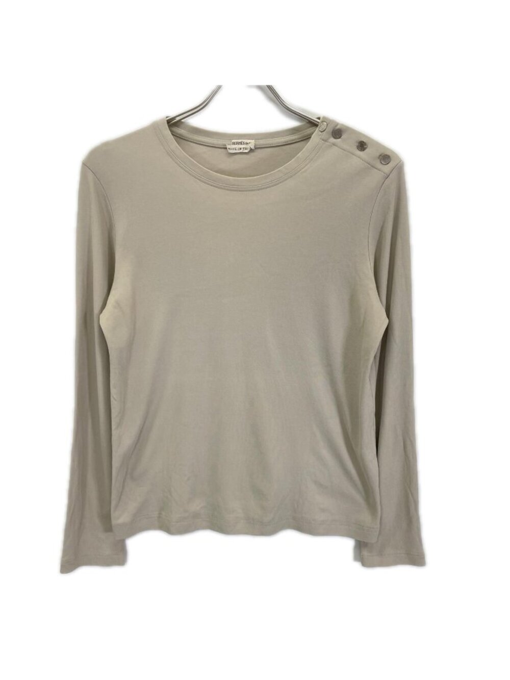 Hermes Beige Martin Margiela Era Sellier Button Top 40